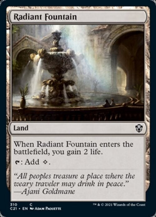 Radiant Fountain ~ Commander: Strixhaven [ NM ] [ Magic MTG ]
