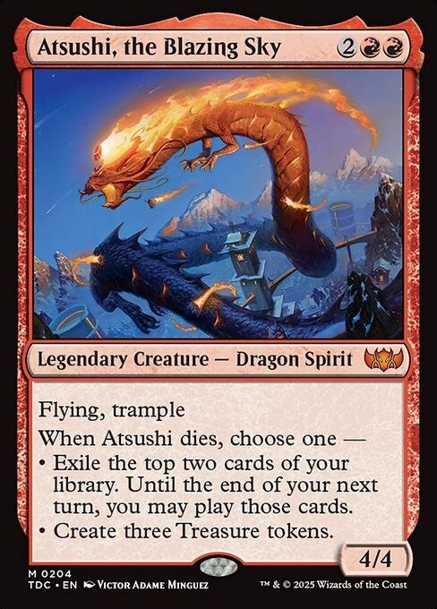Atsushi, the Blazing Sky ~ Commander: Tarkir: Dragonstorm [ NM ] [ Magic MTG ]