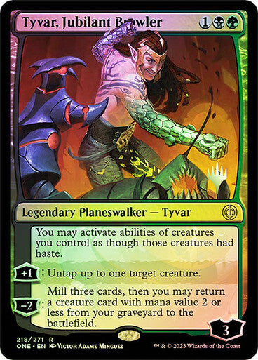 FOIL Tyvar, Jubilant Brawler ~ Phyrexia: All Will Be One [ NM ] [ Magic MTG ]