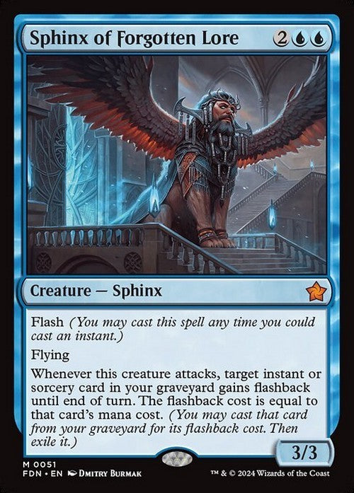 Sphinx of Forgotten Lore ~ Foundations [ NM ] [ Magic MTG ]