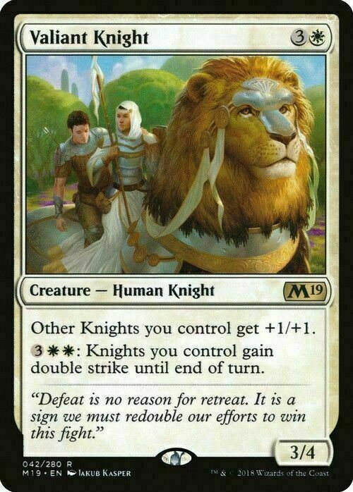 Valiant Knight ~ Core 2019 [ NM ] [ Magic MTG ]