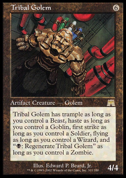 Tribal Golem ~ Onslaught [ EX ] [ Magic MTG ]