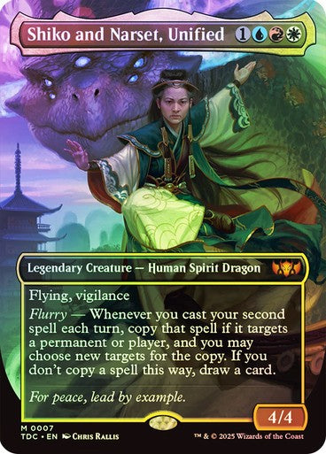 FOIL Shiko and Narset, Unified ~ Commander: Tarkir: Dragonstorm [ NM ] [ MTG ]