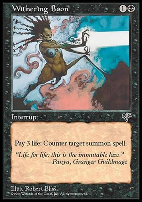 Withering Boon ~ Mirage [ EX ] [ Magic MTG ]