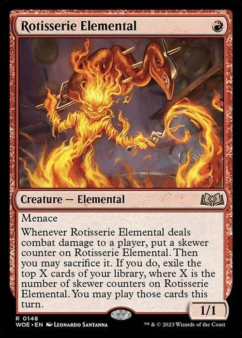 Rotisserie Elemental ~ Wilds of Eldraine [ NM ] [ Magic MTG ]