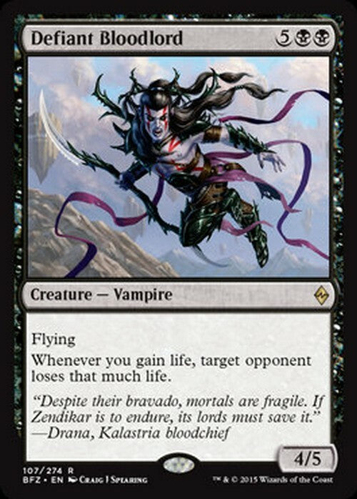 Defiant Bloodlord ~ Battle for Zendikar [ EX ] [ Magic MTG ]