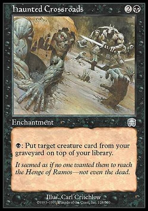 Haunted Crossroads ~ Mercadian Masques [ Heavily Played ] [ Magic MTG ]