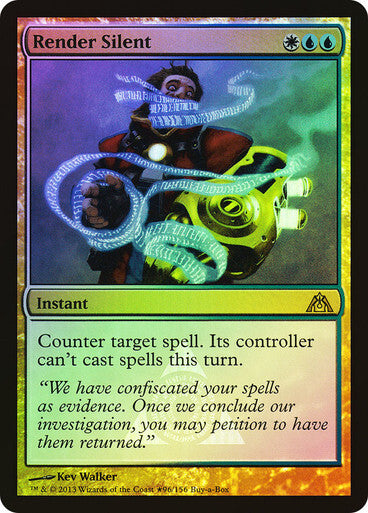 FOIL Render Silent ~ Buy a Box Dragon's Maze [ EX ] [ Magic MTG ]