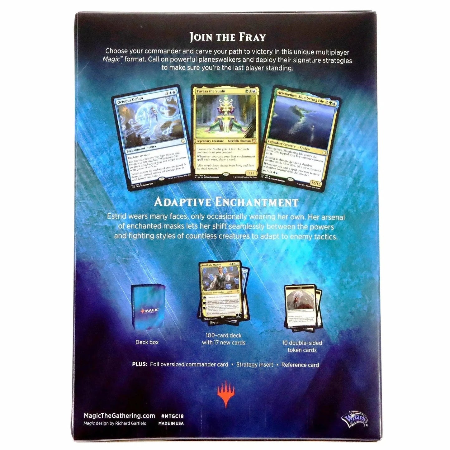 Adaptive Enchantment Deck ~ Commander 2018 ~ Magic MTG Sealed