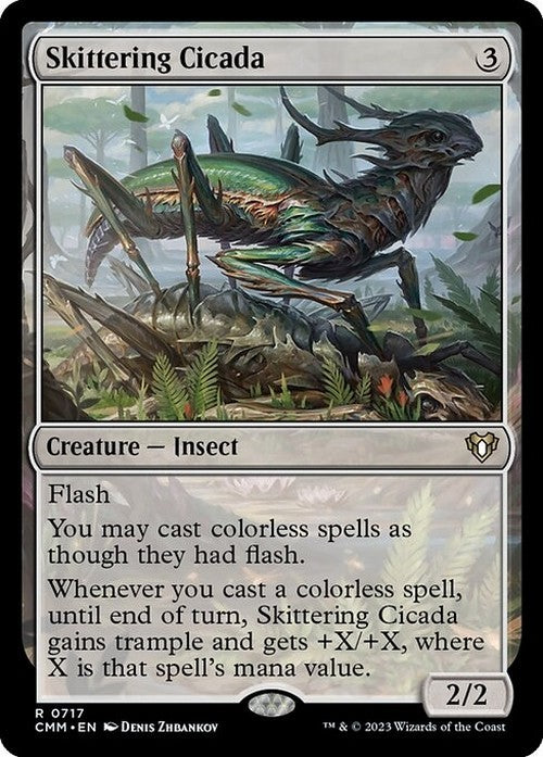 Skittering Cicada ~ Commander Masters [ NM ] [ Magic MTG ]