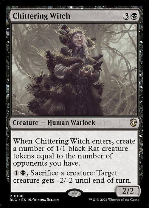 Chittering Witch ~ Commander: Bloomburrow [ NM ] [ Magic MTG ]