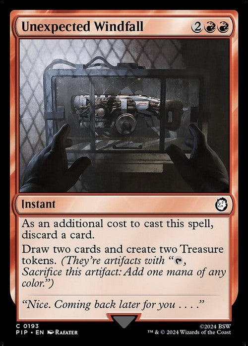 Unexpected Windfall ~ Commander: Fallout [ NM ] [ Magic MTG ]