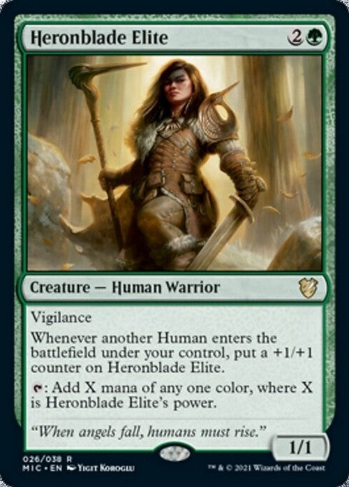 Heronblade Elite ~ Commander: Midnight Hunt [ NM ] [ Magic MTG ]