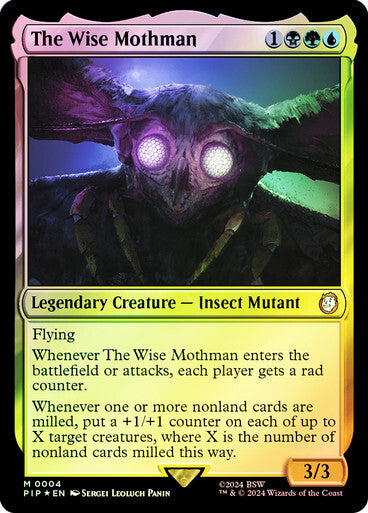 FOIL The Wise Mothman ~ Commander: Fallout [ NM ] [ Magic MTG ]