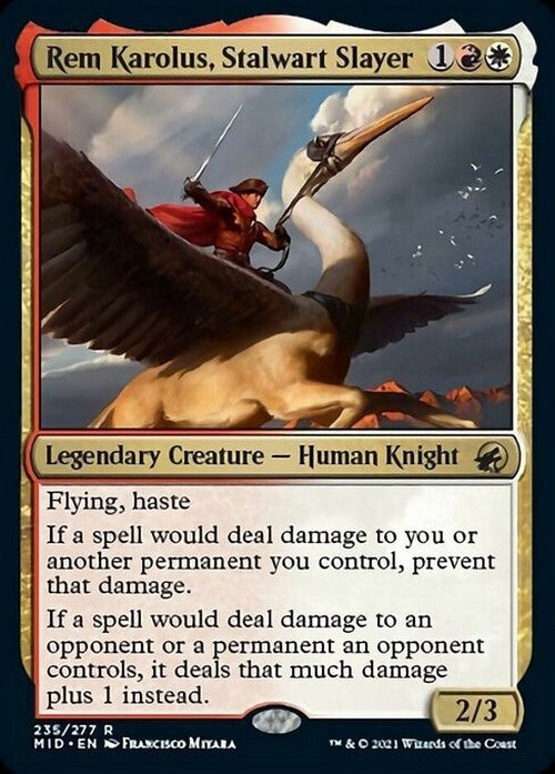Rem Karolus, Stalwart Slayer ~ Midnight Hunt [ NM ] [ Magic MTG ]