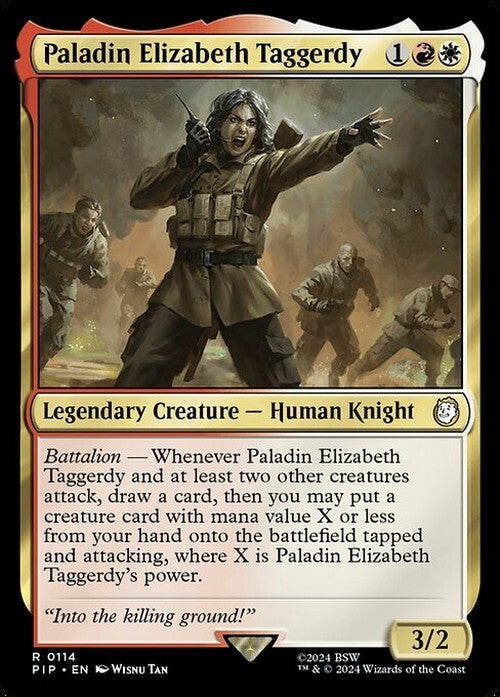 Paladin Elizabeth Taggerdy ~ Commander: Fallout [ NM ] [ Magic MTG ]