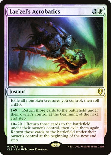 FOIL Lae'zel's Acrobatics ~ Commander Legends 2 [ NM ] [ Magic MTG ]