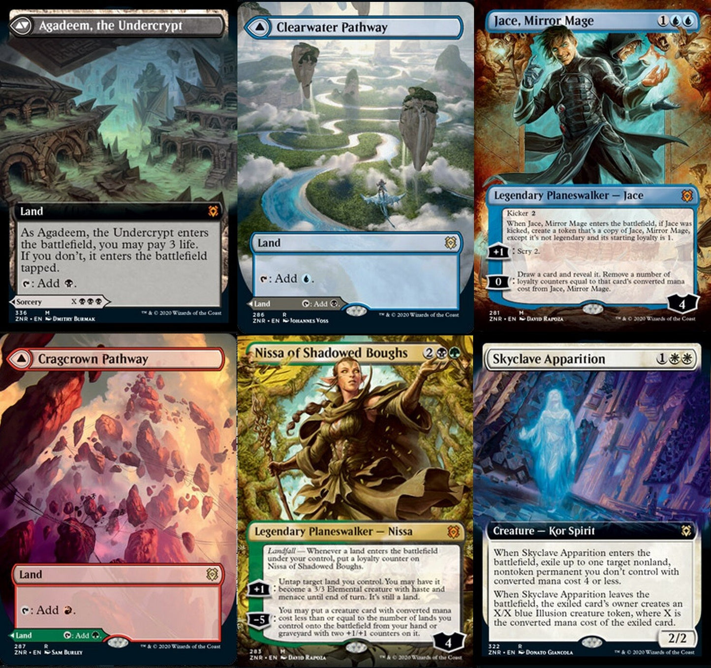 Choose your BORDERLESS / Extended ~ Zendikar Rising [ NM ] [ Magic MTG ]