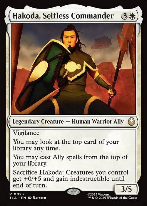 Hakoda, Selfless Commander ~ Avatar: The Last Airbender [ NM ] [ Magic MTG ]
