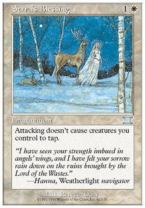 Serra's Blessing ~ Sixth Edition [ PLAYED ] [ Magic MTG ]