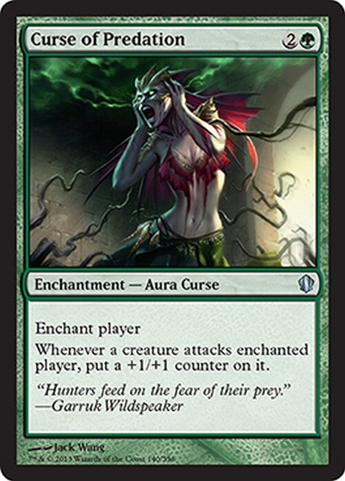 Curse of Predation ~ Commander 2013 [ EX ] [ Magic MTG ]