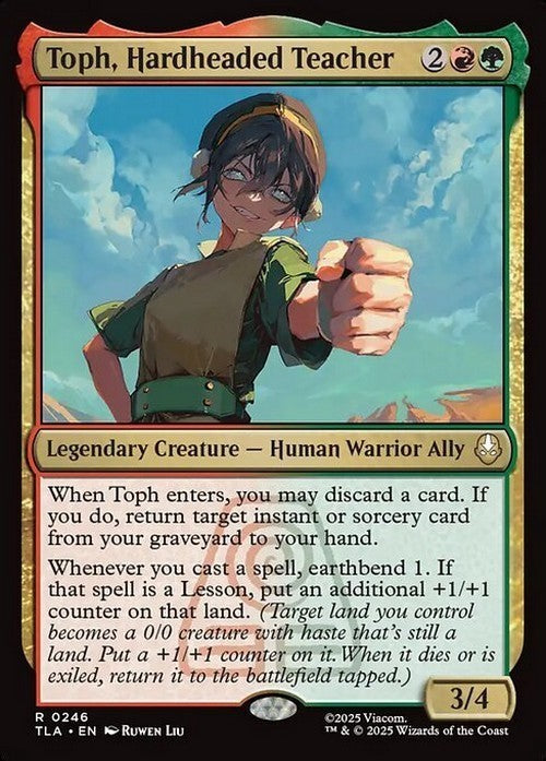 Toph, Hardheaded Teacher ~ Avatar: The Last Airbender [ NM ] [ Magic MTG ]