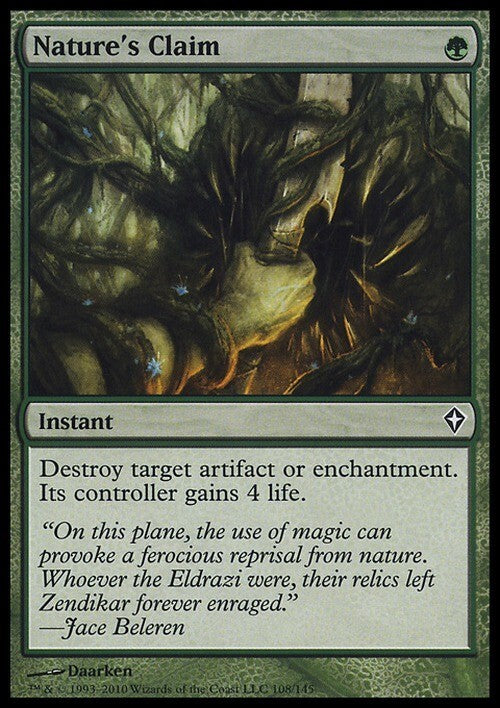 Nature's Claim ~ Worldwake [ EX ] [ Magic MTG ]