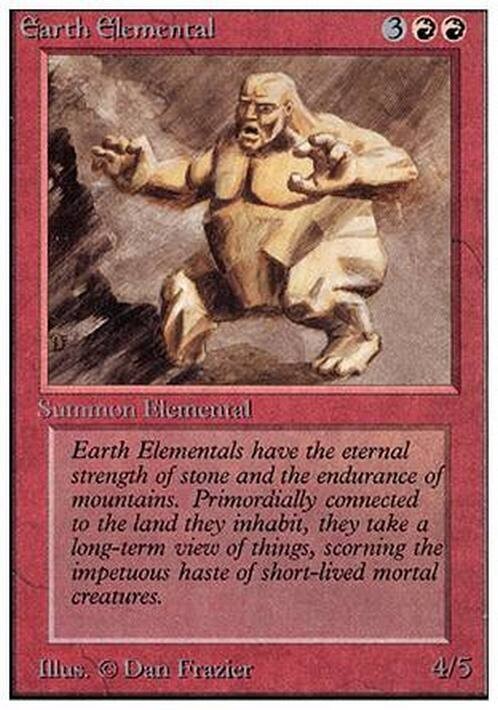Earth Elemental ~ Unlimited [ EX ] [ Magic MTG ]