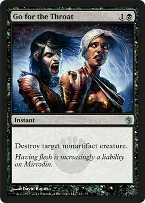 Go for the Throat ~ Mirrodin Besieged [ EX ]  [ Magic MTG ]
