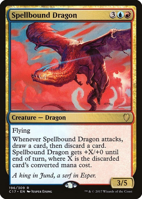 Spellbound Dragon ~ Commander 2017 [ EX ] [ Magic MTG ]