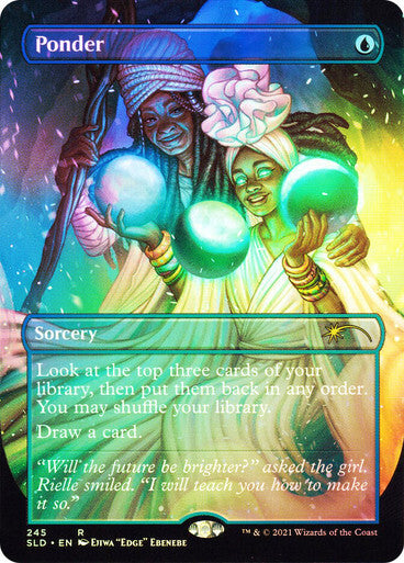 FOIL Ponder #245 ~ Secret Lair [ NM ] [ Magic MTG ]