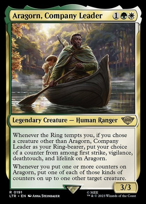 Aragorn, Company Leader ~ The Lord of the Rings [ NM ] [ Magic MTG ]