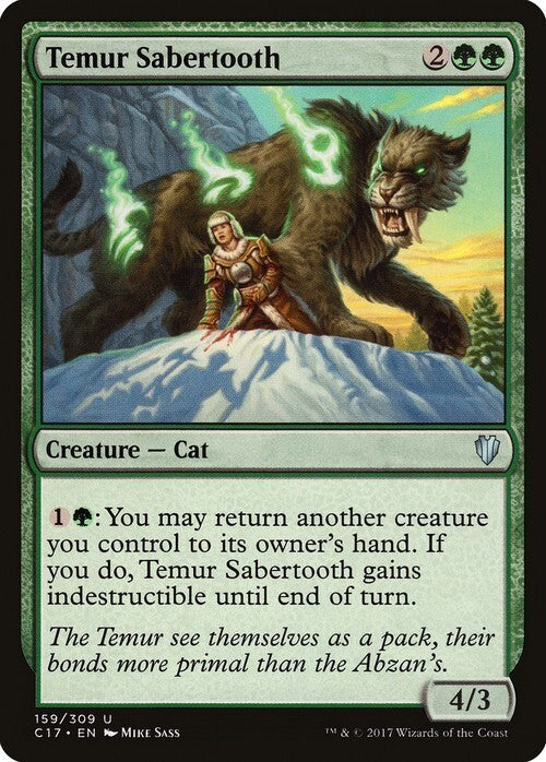 Temur Sabertooth ~ Commander 2017 [ NM ] [ Magic MTG ]
