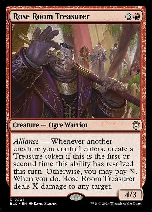 Rose Room Treasurer ~ Commander: Bloomburrow [ NM ] [ Magic MTG ]