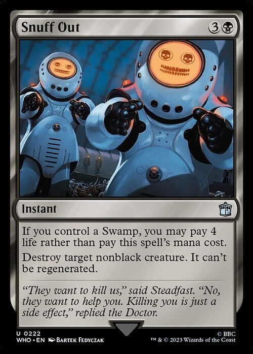 Snuff Out ~ Commander: Doctor Who [ NM ] [ Magic MTG ]