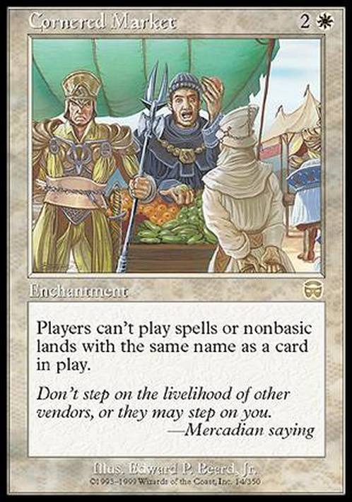 Cornered Market ~ Mercadian Masques [ EX ] [ Magic MTG ]
