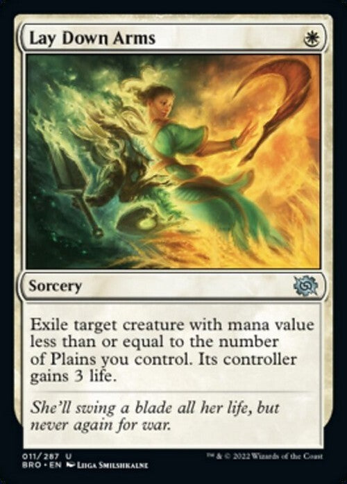 Lay Down Arms ~ The Brothers' War [ NM ] [ Magic MTG ]
