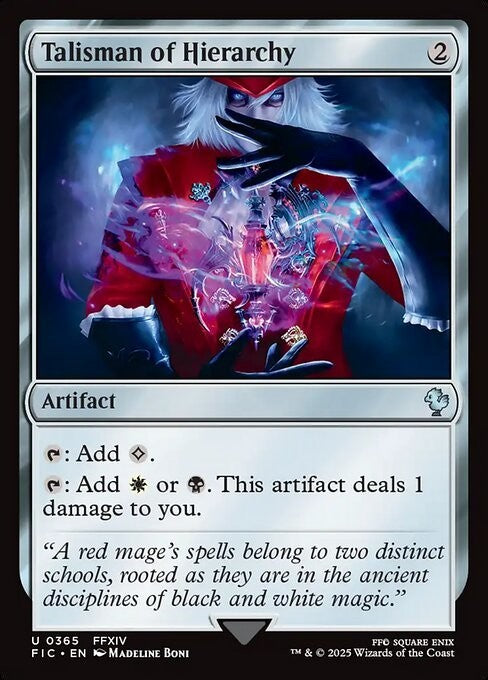 Talisman of Hierarchy ~ Commander: Final Fantasy [ NM ] [ Magic MTG ]
