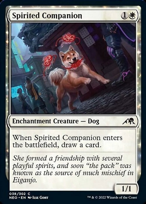 Spirited Companion ~ Kamigawa: Neon Dynasty [ NM ] [ Magic MTG ]