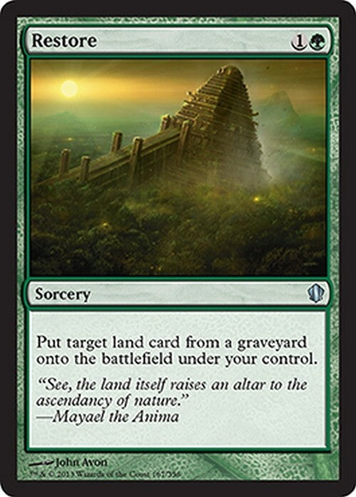 Restore ~ Commander 2013 [ EX ] [ Magic MTG ]