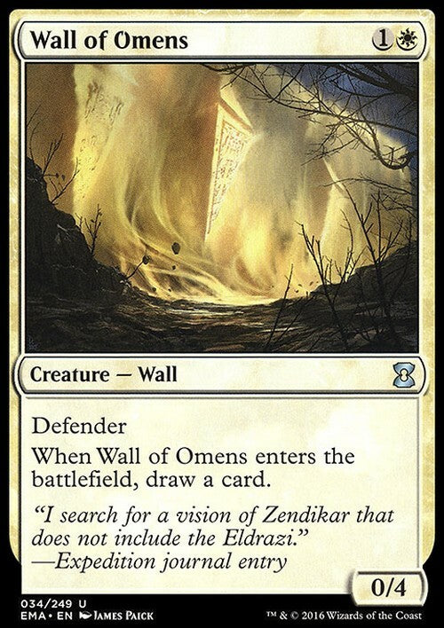 Wall of Omens ~ Eternal Masters [ EX ] [ Magic MTG ]