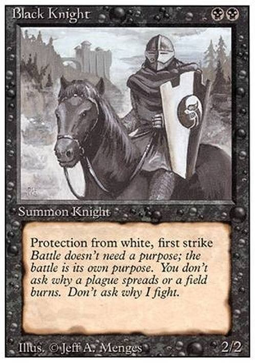 Black Knight ~ Revised [ EX ] [ Magic MTG ]