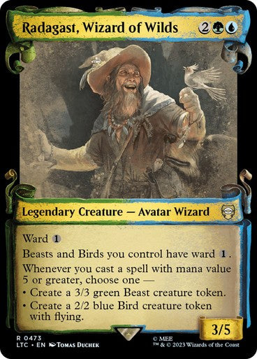 SCROLL Radagast, Wizard of Wilds ~ Commander: The Lord of the Rings [ NM ]