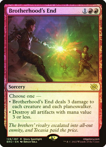 FOIL Brotherhood's End ~ The Brothers' War [ NM ] [ Magic MTG ]