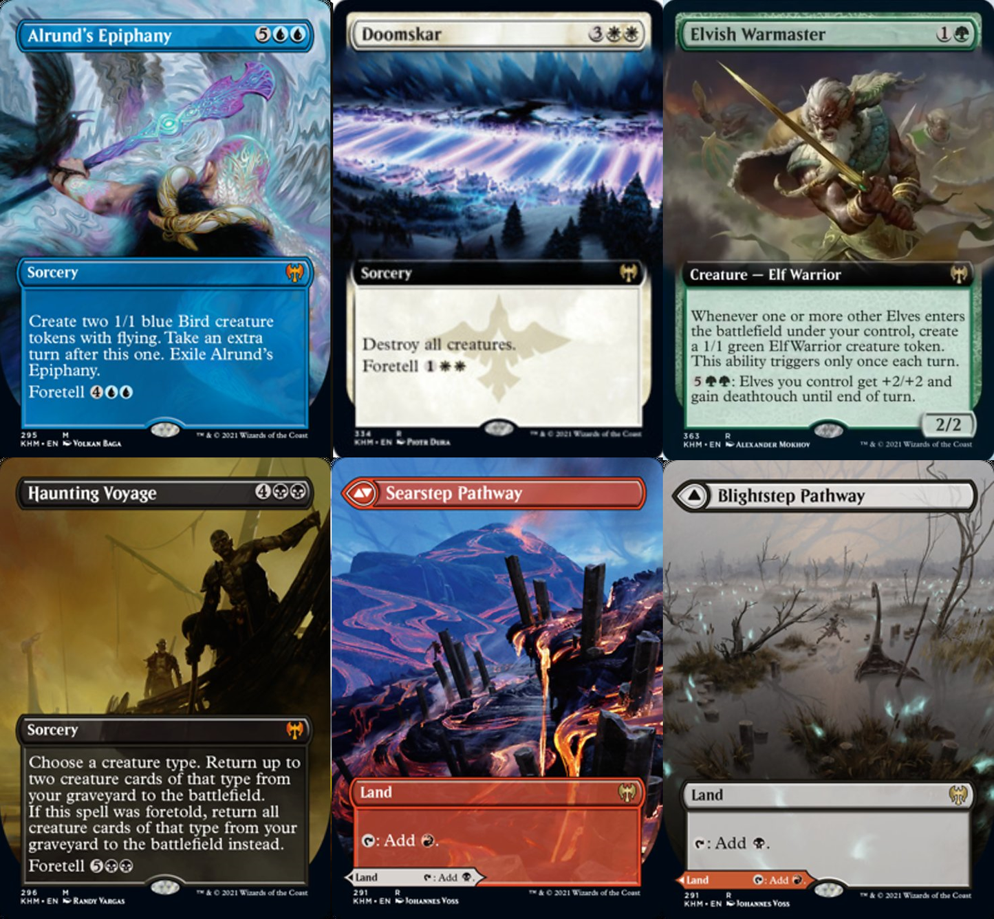 Choose your BORDERLESS / Extended ~ Kaldheim [ NM ] [ Magic MTG ]