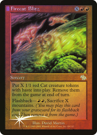 FOIL Firecat Blitz ~ Judgment [ EX ] [ Magic MTG ]