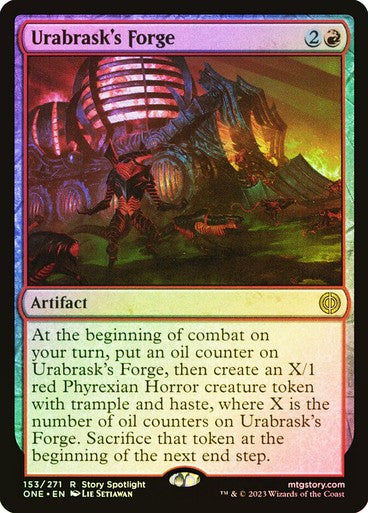 FOIL Urabrask's Forge ~ Phyrexia: All Will Be One [ NM ] [ Magic MTG ]