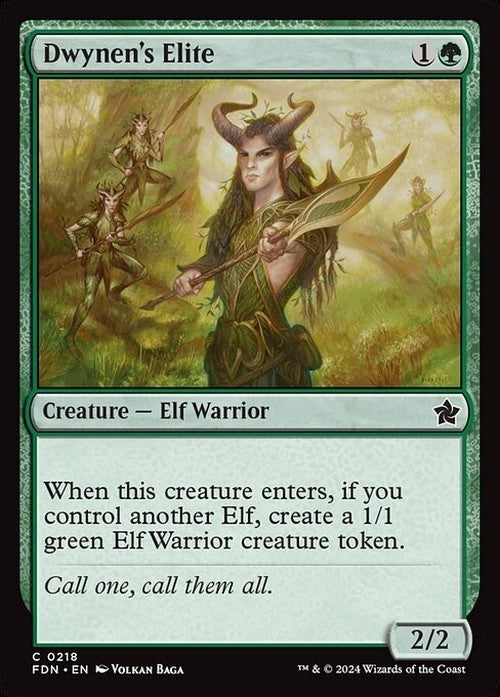 Dwynen's Elite ~ Foundations [ NM ] [ Magic MTG ]