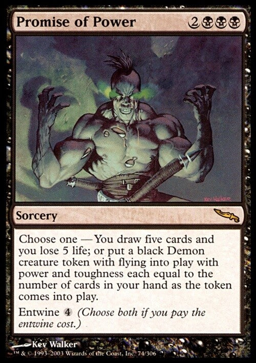 Promise of Power ~ Mirrodin [ EX ] [ Magic MTG ]
