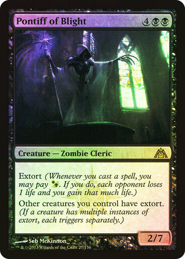 FOIL Pontiff of Blight ~ Dragon's Maze [ EX ] [ Magic MTG ]